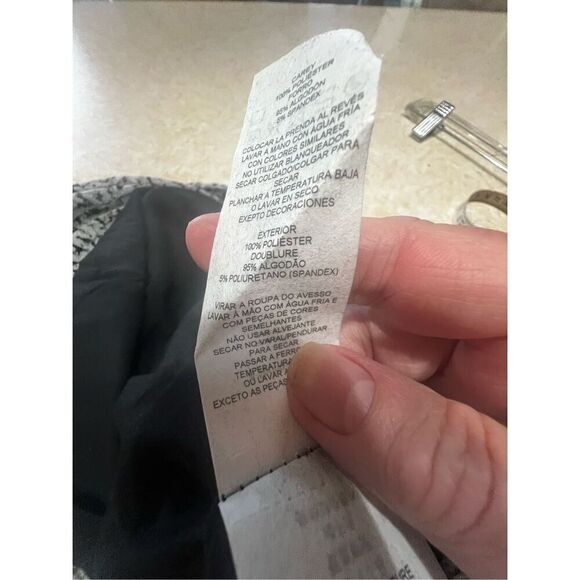 A/X Armani exchange Maxi Skirt Sz S Black/Gray NWT - Picture 5 of 8